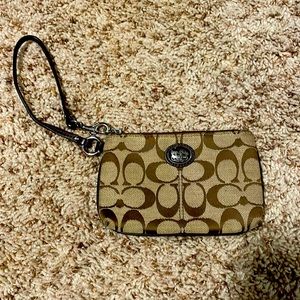 Coach small wristlet wallet